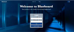 Blueboard Login Screen