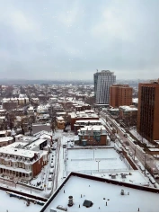 fresh snow in Philadelphia, PA